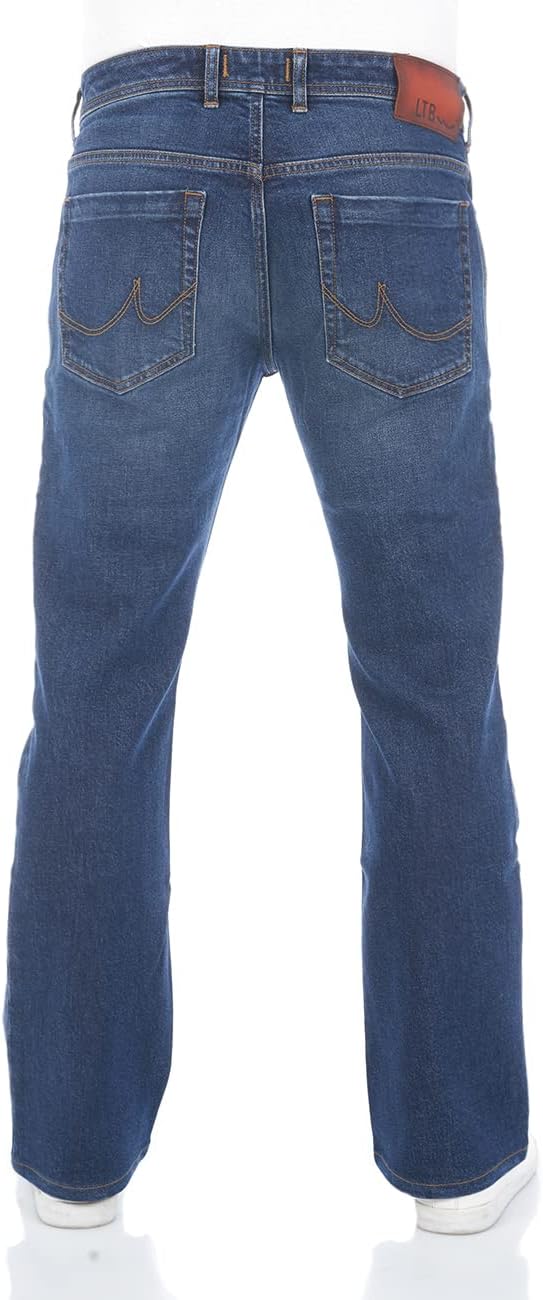 LTB Jeans Hose Herren Bootcut Timor Denim Stretch Tiefer Bund Blau Schwarz 28W - 40W 30L - 36L 28W /