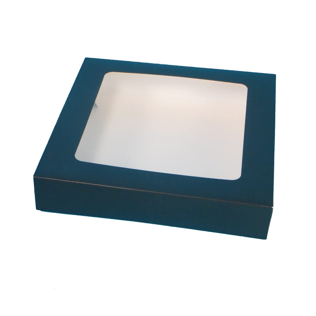 Pro DP 85 Sushiboxen Take Away Foodboxen für Sushi schwarz mit Sichtfenster 250x250x50mm einteilig -