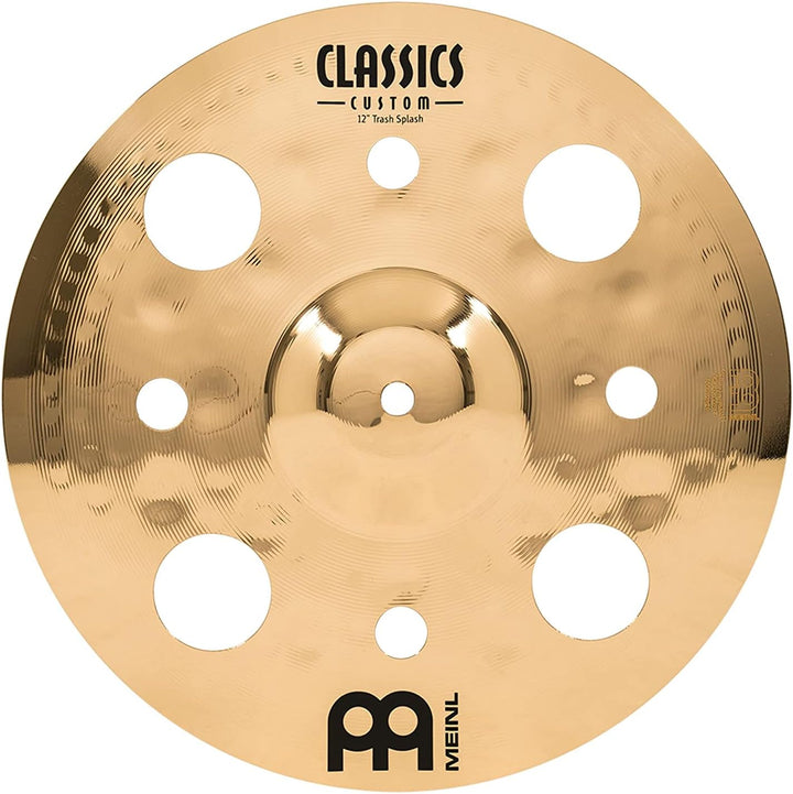 Meinl Cymbals Classics Custom Brilliant Trash Splash 12 Zoll (Video) Schlagzeug Becken (30,48cm) B12