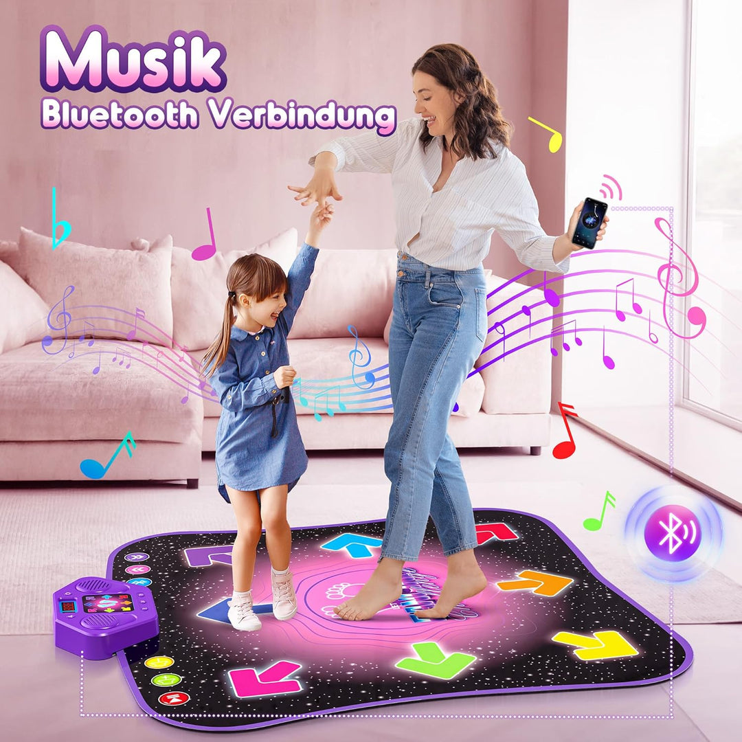 Hot Bee Tanzmatte für Kinder ab 4 5 6 7 8 9 Jahre, Weihnachten Mädchen Geschenke 3-9 Jahre, Musikmat