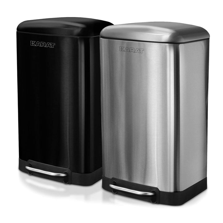 casa pura Design Tretmülleimer Cubo mit Absenkautomatik | 30 Liter | Abfalleimer mit Softclose Decke