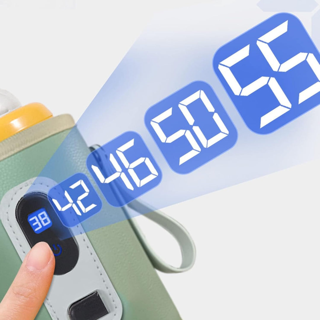 Babyflaschenw?rmer, Temperatursteuerung, USB-ladbar, wasserdicht, tragbar f¨¹r Muttermilch, Babynahr