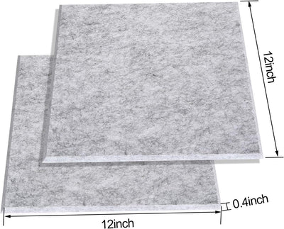 Akustik Panel, AGPtEK 12er Pack Akustische Absorptionsplatten 30,5x30,5x1 cm Schallschutzpaneele, Ho