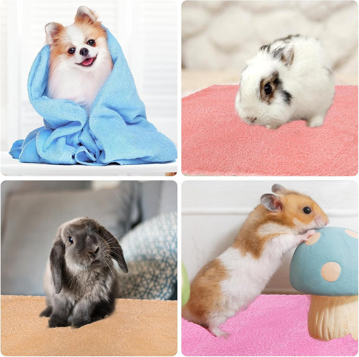 Meerschweinchen Decken,15 Stück Fleece Haustier Decken 35 x 75 cm,Meerschweinchen Käfig Einlagen,Kle