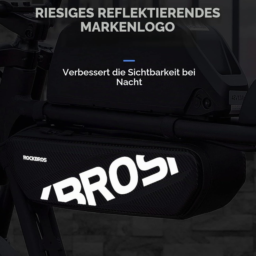 ROCKBROS Fahrrad Rahmentasche Fahrradtasche für Super 73 wasserdichte Oberrohrtasche Dreiecktasche 4