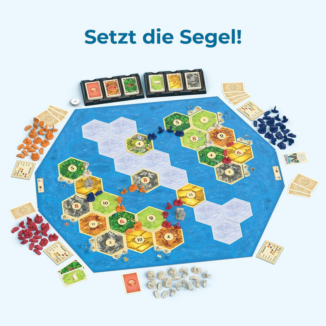 Kosmos 684679 Catan - Seefahrer, Erweiterung zu Catan - Das Spiel, Brettspiel für 3-4 Personen ab 10