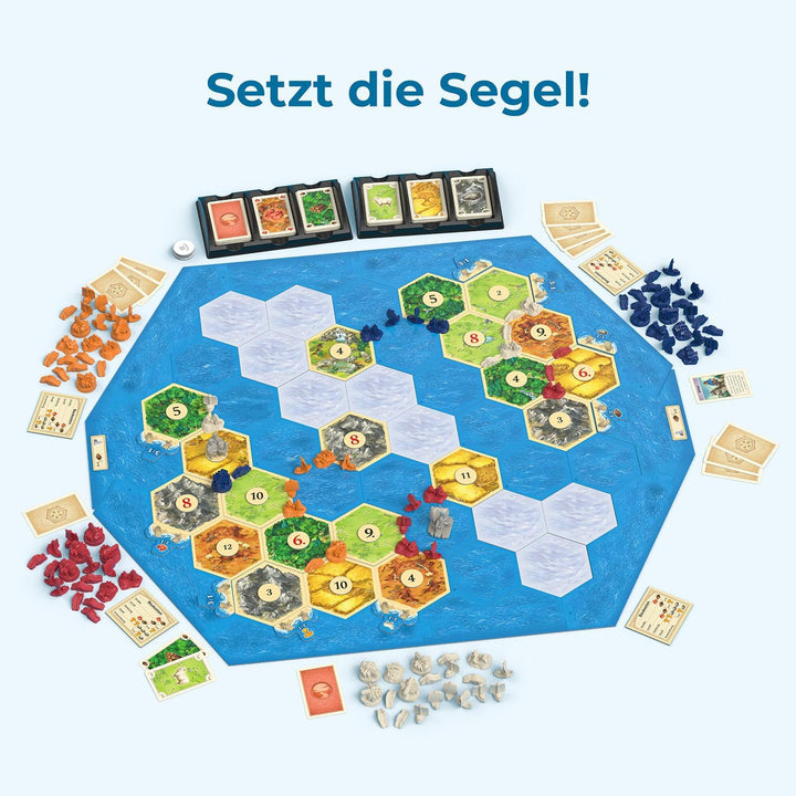 Kosmos 684679 Catan - Seefahrer, Erweiterung zu Catan - Das Spiel, Brettspiel für 3-4 Personen ab 10