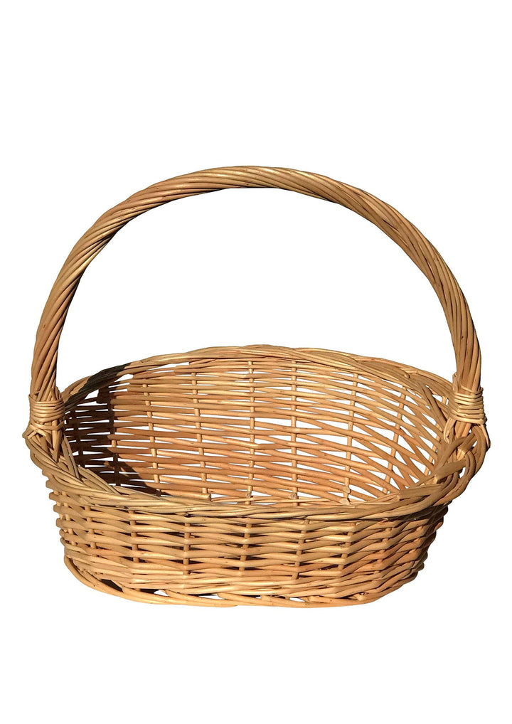 KretaNatura Geschenkkorb, Weidenkorb, Präsentkorb, Gross 45x33x38 cm