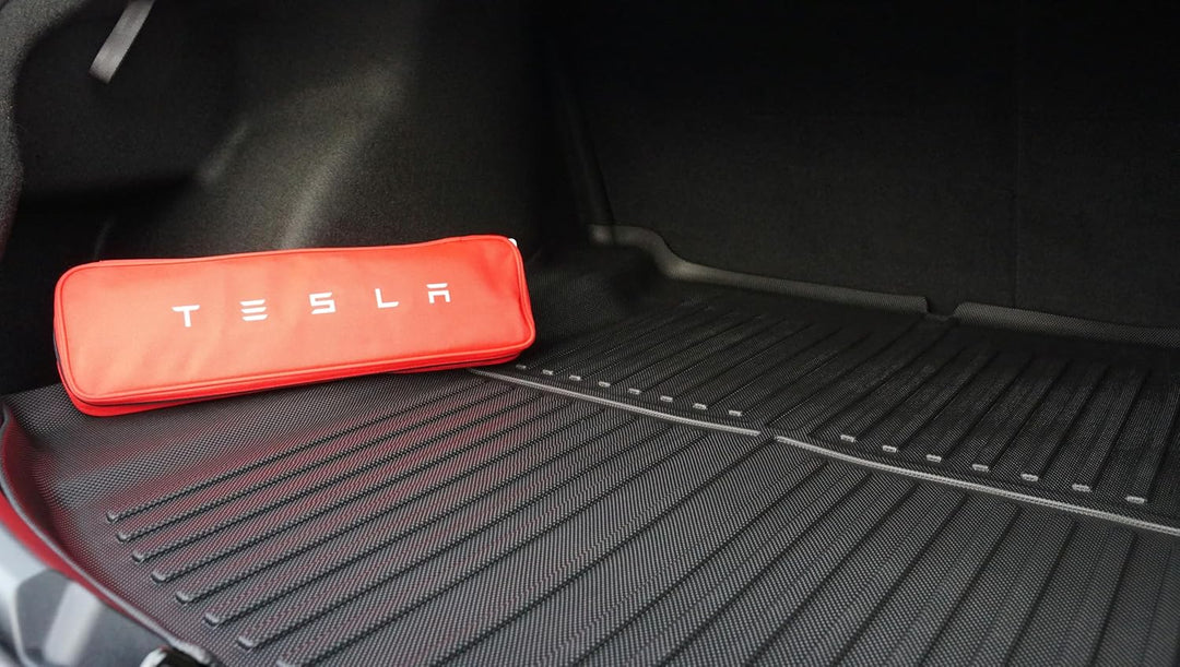 Kofferraummatte für Tesla Model 3 Highland 2024 + 2025 + 2026 Wasserdicht Hoher Rand Trunk Kofferrau