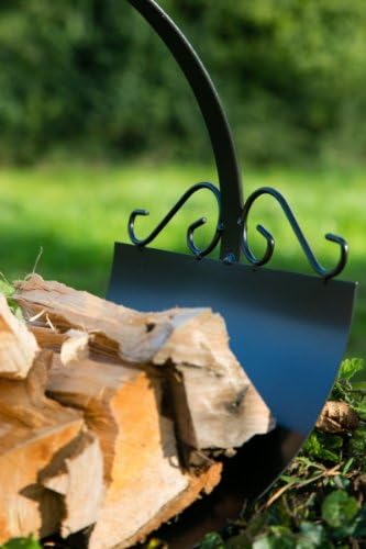 KUHEIGA Kaminholzkorb, Holztrage, Brennholzkorb, Metall, Handarbeit