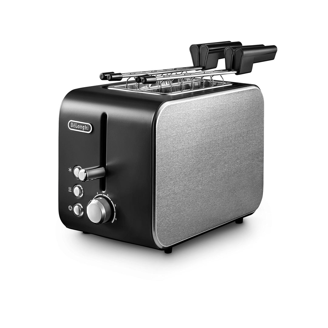 De'Longhi 0230120014 Ctx2203 toaster, Edelstahl, Schwarz