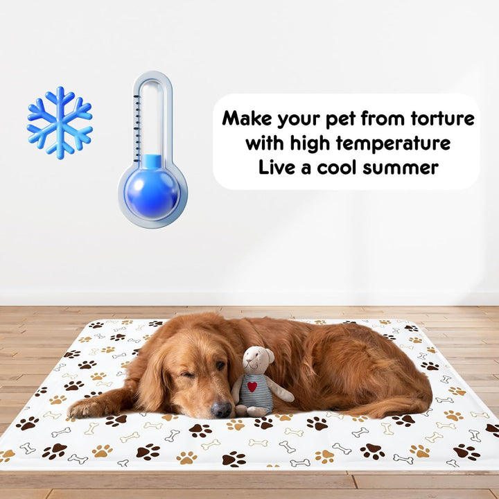 Kühlmatte für Hunde und Katzen, Selbstkühlende Hundematte mit Ungiftigem Gel, kühle Unterlage für Ha