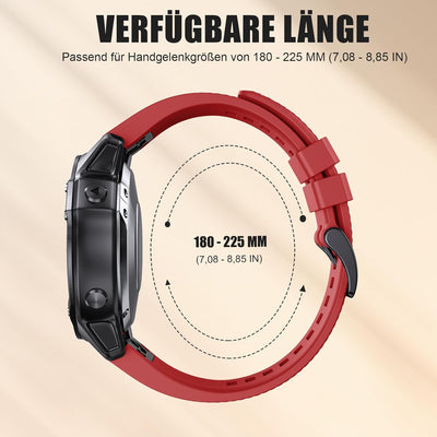 NotoCity Armband für Garmin Fenix 5X /Fenix 5X Plus/Fenix 6X /Fenix 6X Pro/Fenix 7X /Fenix 3 /Fenix