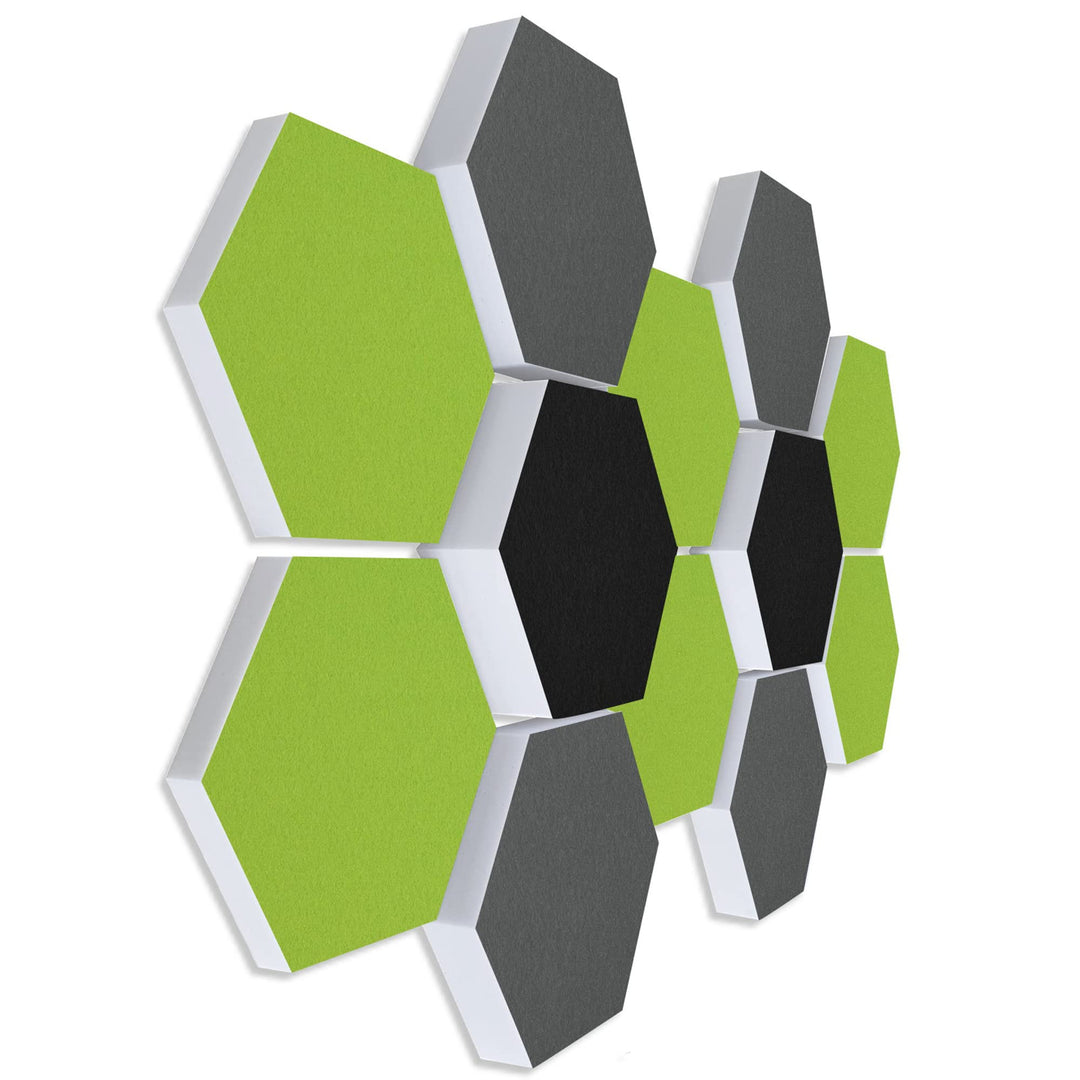 platino24 Schallabsorber COLORE aus Basotec G+ I Akustikpaneele mit Akustikfilz I 3D Wand-Paneele mi