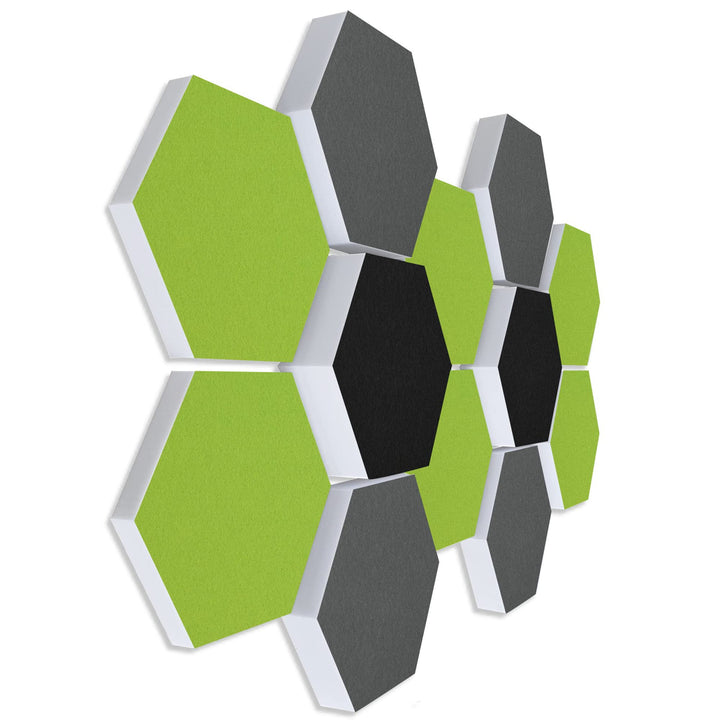 platino24 Schallabsorber COLORE aus Basotec G+ I Akustikpaneele mit Akustikfilz I 3D Wand-Paneele mi