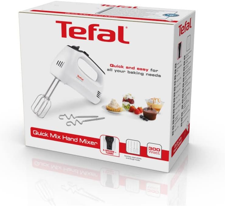 Tefal Handmixer HT310138, 300 W, 5 Stufen