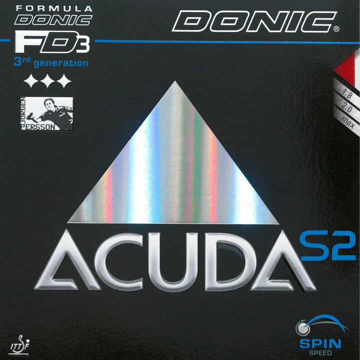 Donic Belag Acuda S2, rot, 2,0 mm