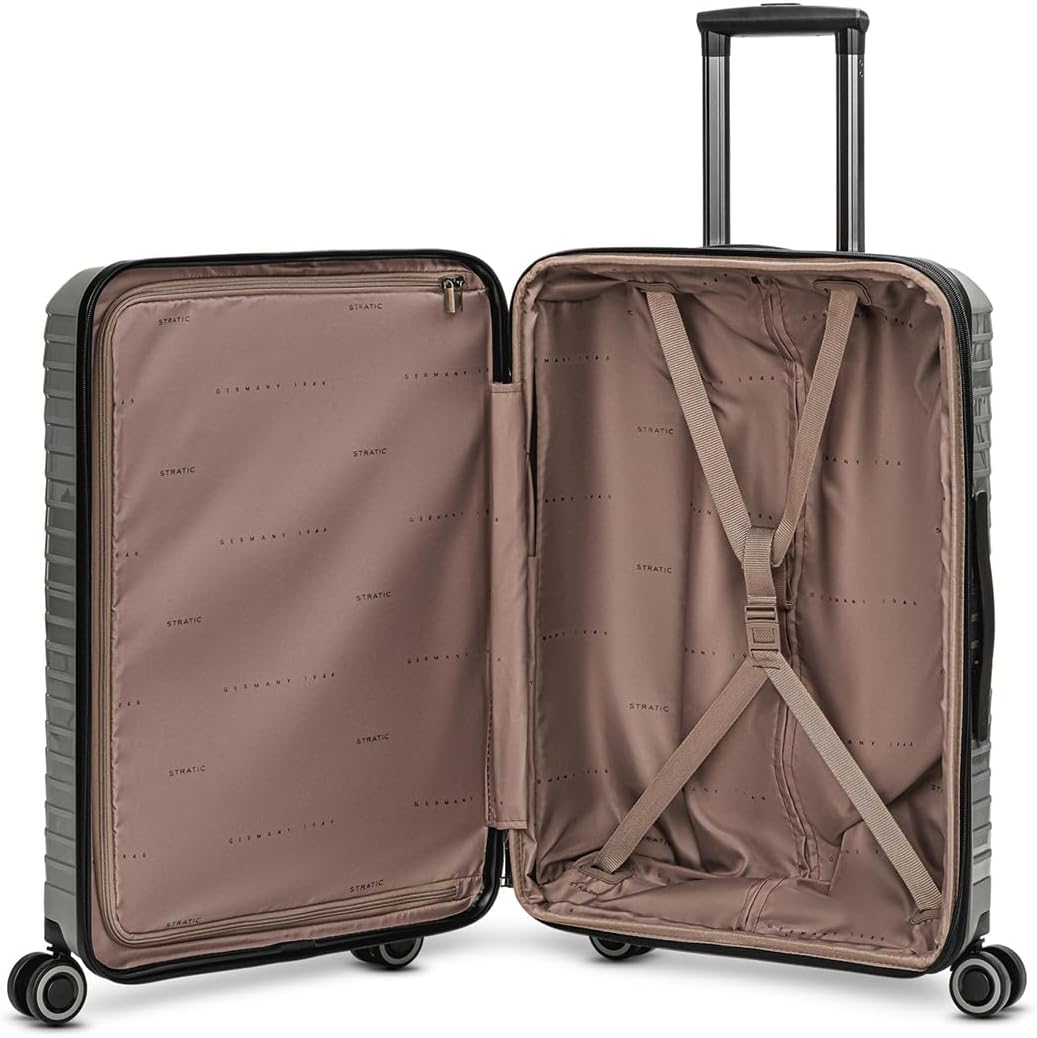 Stratic Shine Hartschalenkoffer Set - 3-teilig gross | Ausgestattet mit, arretierbarer Griff, 4 360°