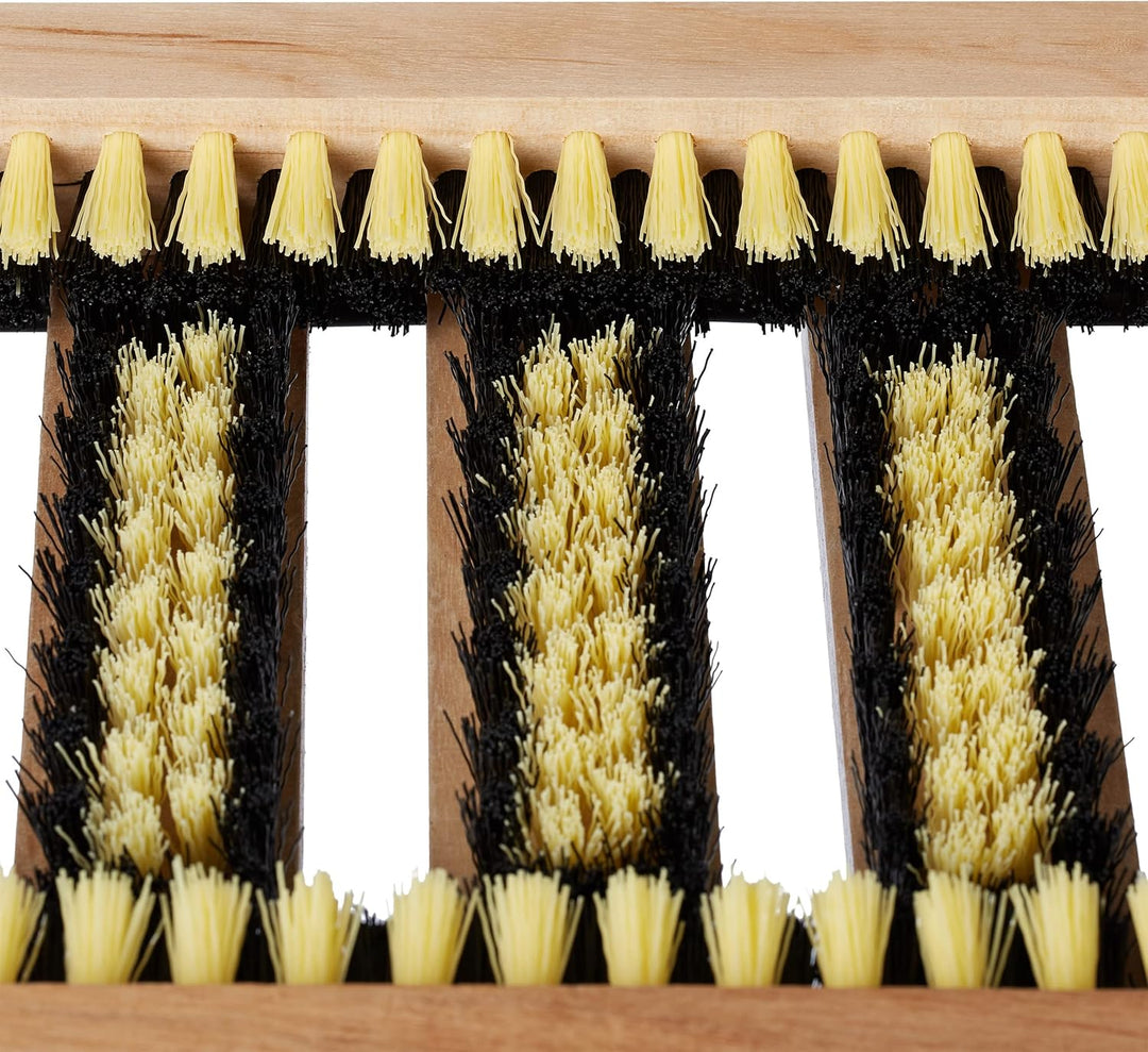 Relaxdays 4 x Outdoor Schuhabstreifer, Rutschfester Boden, kräftige, dichte Borsten, Fussabtreter Au