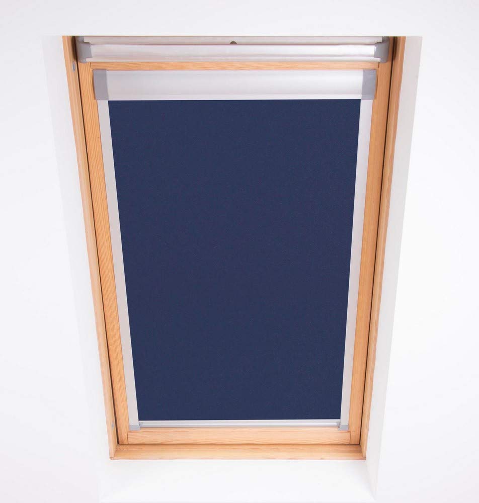 Bloc Skylight Rollo für Velux Dachfenster Blockout, Marineblau, C02 C02 Für Velux Dachfenster Navy,