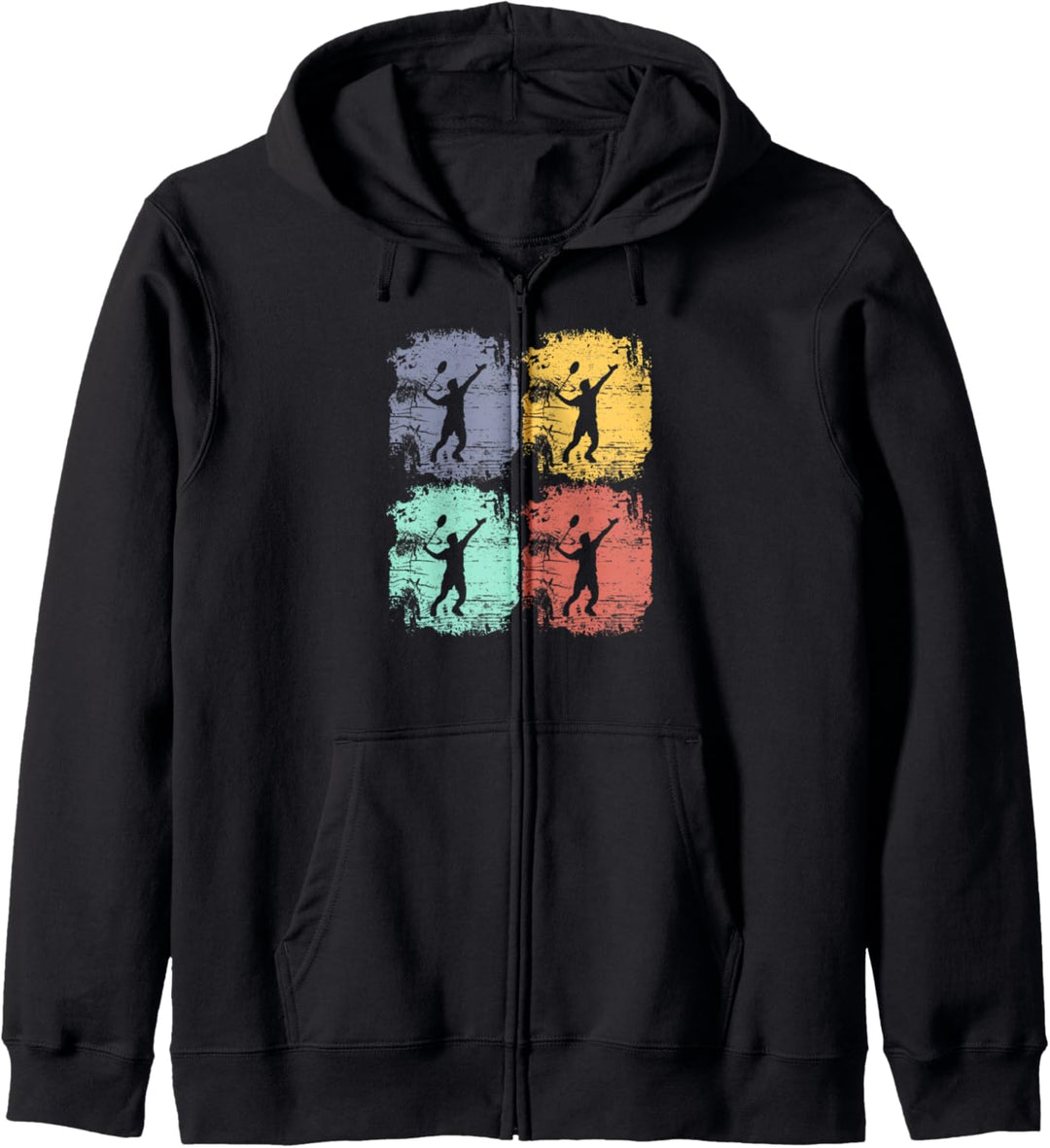 Badminton Vintage Design Badminton Spieler Badminton Kapuzenjacke