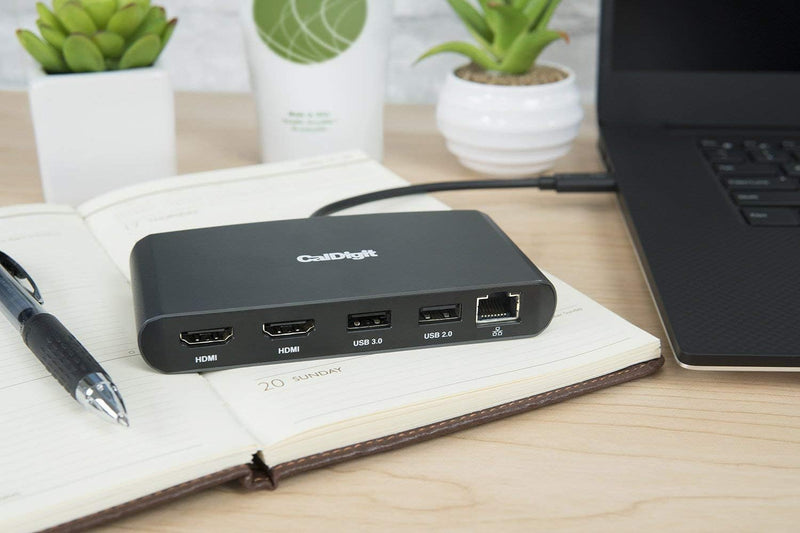 CalDigit Thunderbolt 3 Mini Dock (HDMI 2.0)- Portable, busgesteuert, 40Gbs, Dual 4K @ 60Hz, USB 3.0