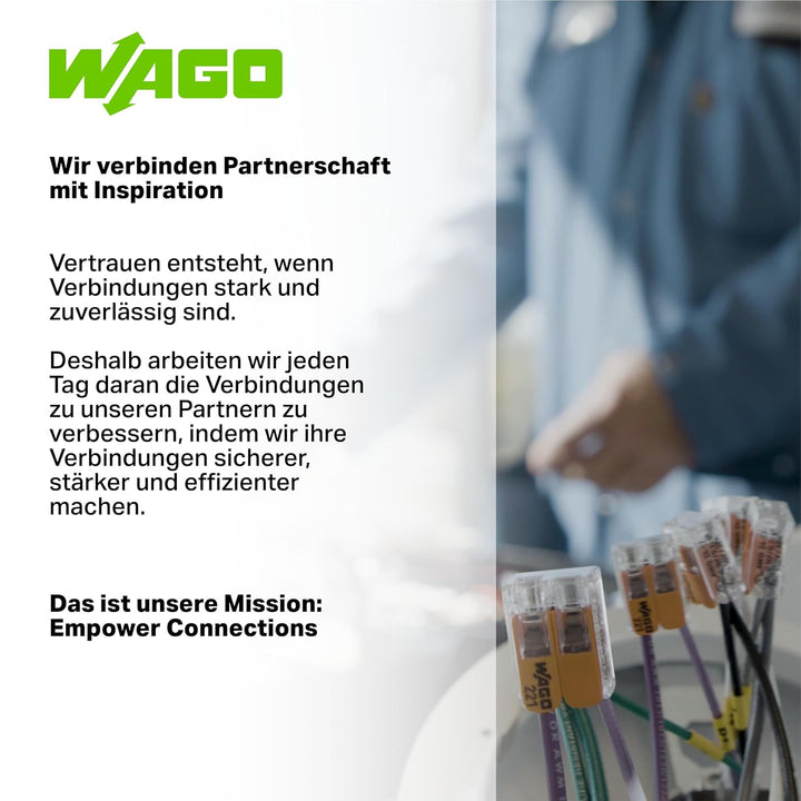 WAGO Verbindungsklemmen 2273-205 | 5 Leiter, bis 2,5 mm², 100 Stück, COMPACT Verbindungsklemme für e