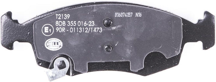 HELLA PAGID 8DB 355 016-231 Bremsbelagsatz - T2139 - Dicke/Stärke: 17.3mm - Bremssystem: Teves - mit