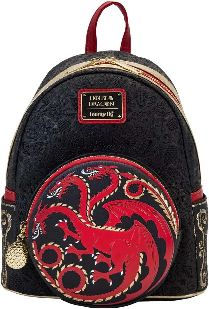 Loungefly House of the Dragon All Over Print House Targaryen Sigil Double Strap Shoulder Bag, Mehrfa
