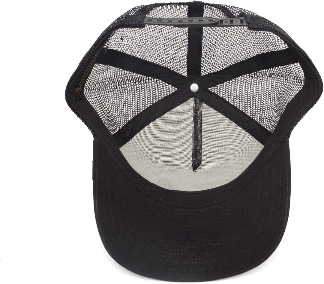 Goorin Bros. Herren The Farm Trucker-Kappe aus Netzstoff für Damen Baseballkappe 54-60 Black-Moon Lo