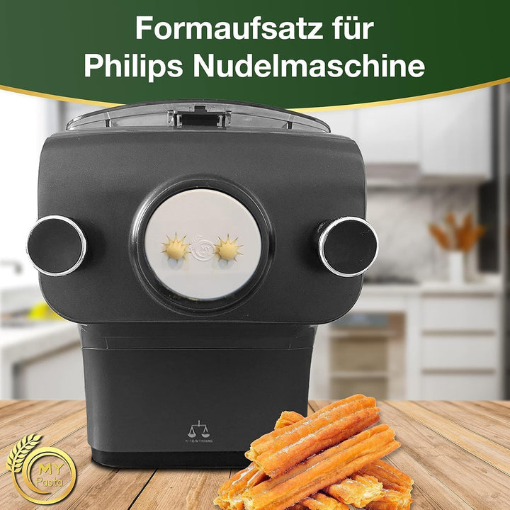 MY Pasta Churros Spritzgebäck Zubehör Für Pastamaker Pasta Disc Kompatibel Mit Philips Pasta Maker A