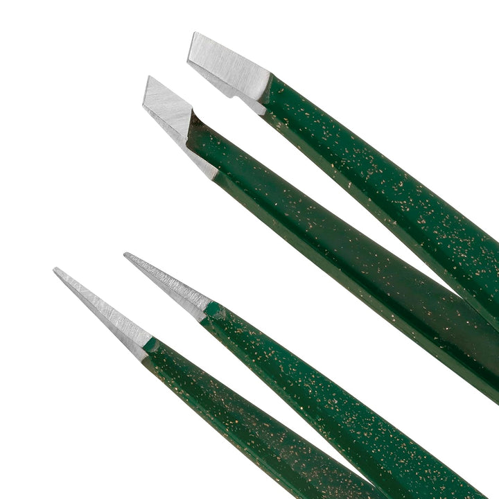 TWEEZERMAN Mini-Pinzetten-Set (Augenbrauen-Pinzette für Frauen und Männer), Enchanted Garden Verzaub