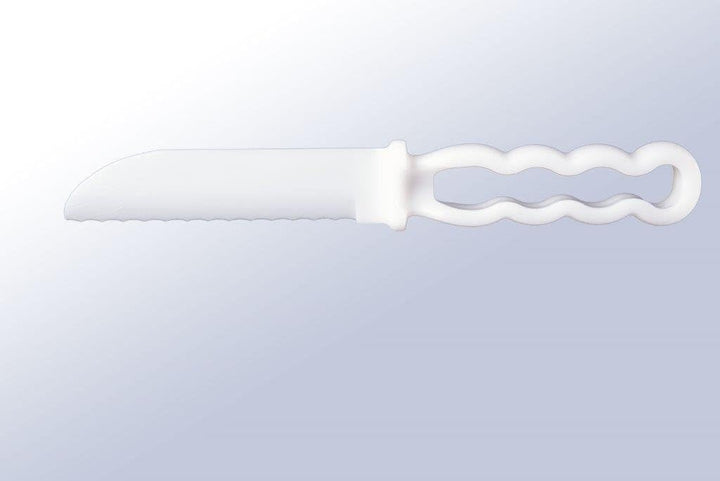 Baguette-Schneidebox Brötchen-Schneidebox mit Kunststoff-Messer (rot), Rot