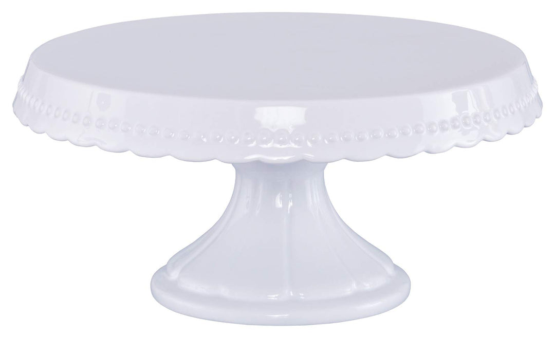 Birkmann, Premium Baking, runde Tortenplatte mit Fuss im Vintage Style, aus Keramik mit Verzierungen