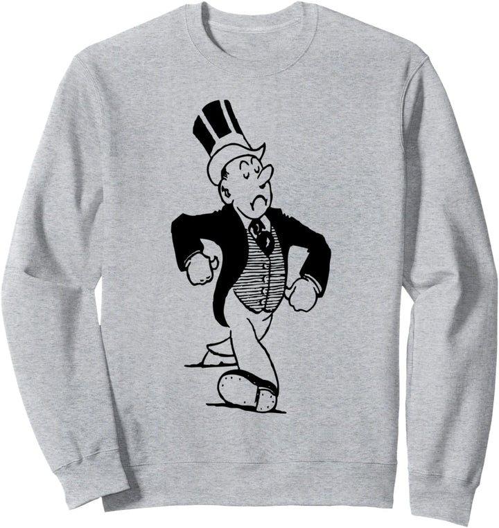 Reicher Zylinder-Cartoon Sweatshirt