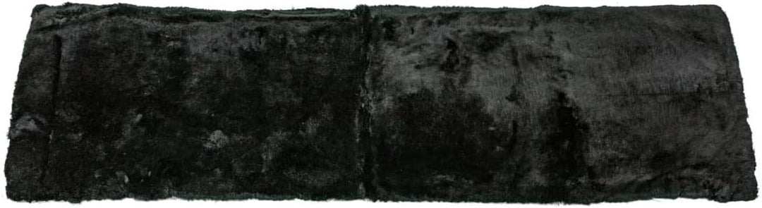 Reissner Lammfelle FP195 Schaffell Teppich Couchauflage Bettvorleger 195x60cm schwarz, Schwarz