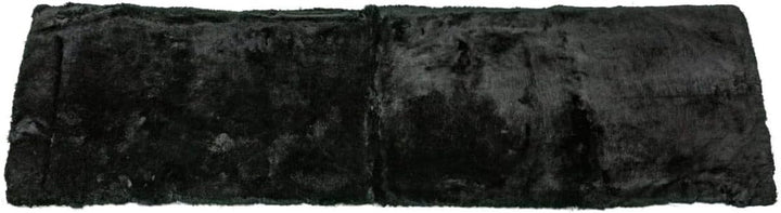 Reissner Lammfelle FP195 Schaffell Teppich Couchauflage Bettvorleger 195x60cm schwarz, Schwarz