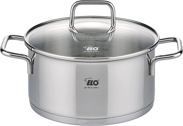 ELO Bratentopf CITRIN (D 20 cm) D 20 cm silber Topf Universaltopf Suppentopf Kochtopf