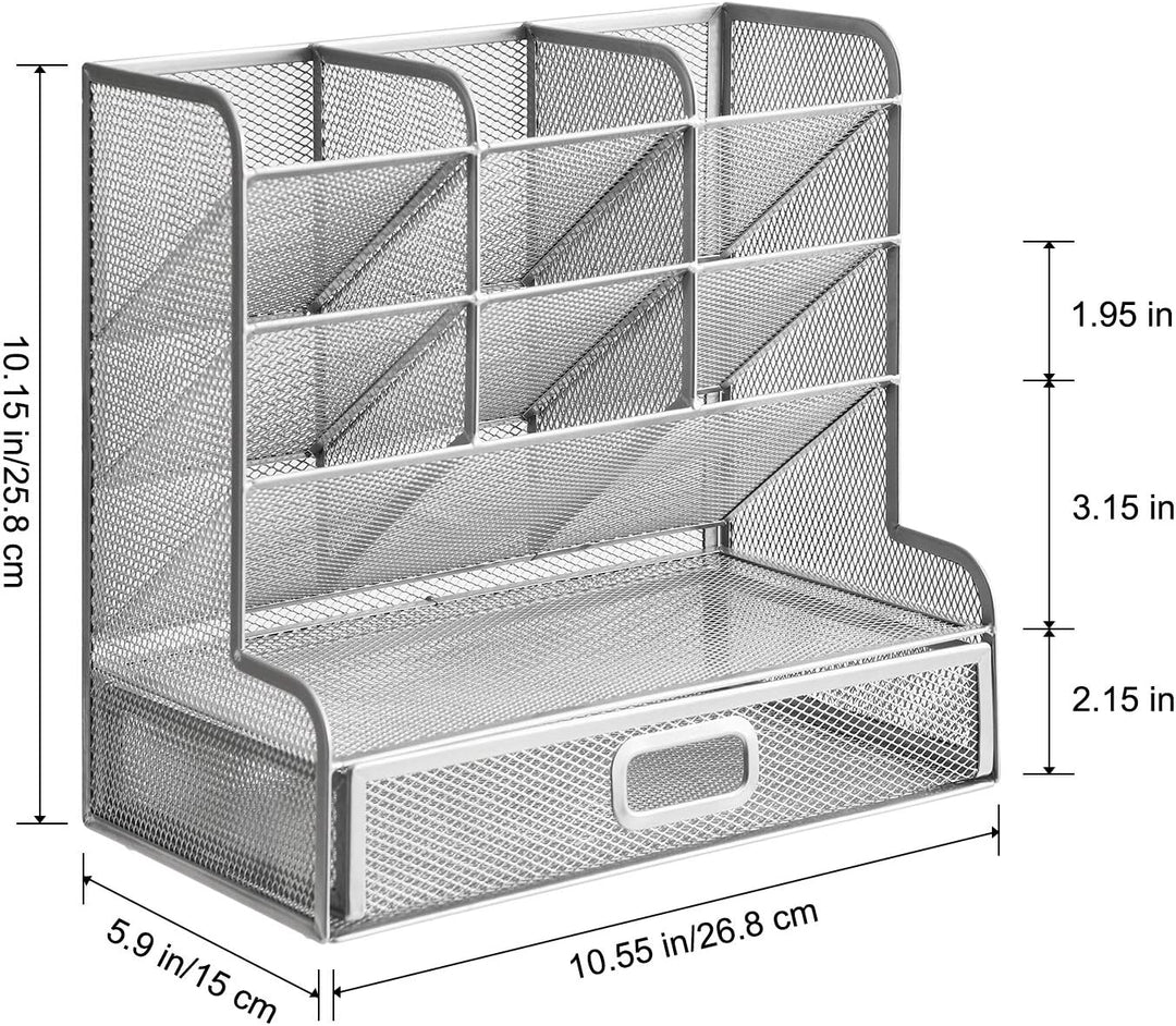 Marbrasse Mesh-Schreibtisch-Organizer, multifunktionaler Stifthalter, Stift-Organizer für Schreibtis