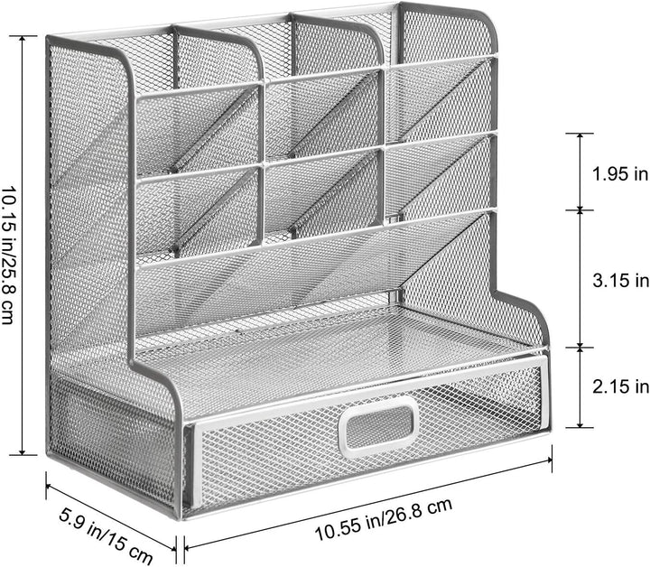 Marbrasse Mesh-Schreibtisch-Organizer, multifunktionaler Stifthalter, Stift-Organizer für Schreibtis