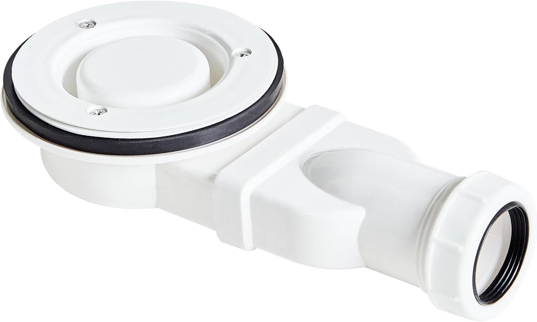SMC Duschwanne mit Ablaufrinne 90x90 cm Steinoptik grau 3 cm hoch Azzuro