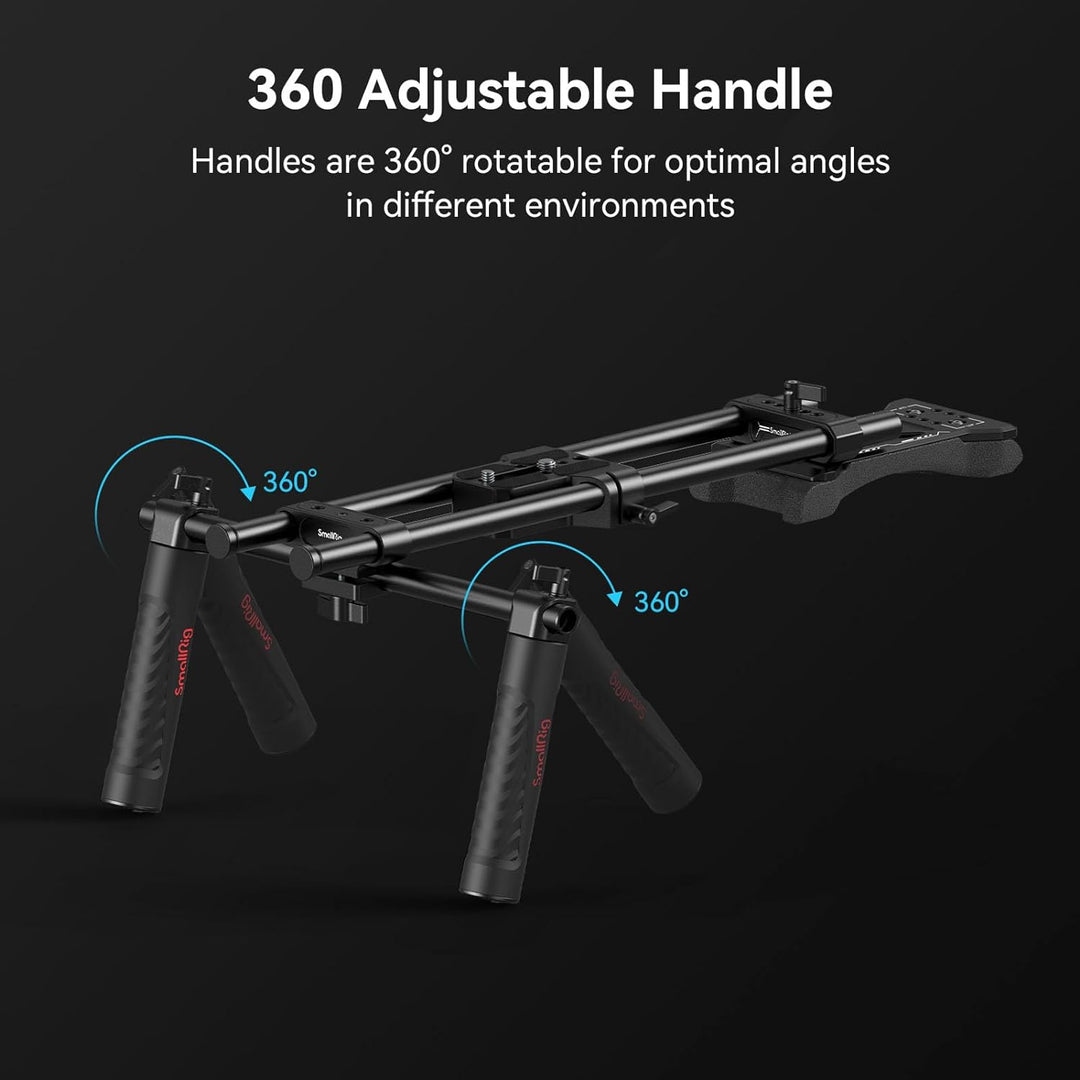 SMALLRIG Camera Shoulder Rig Basic Schulterset für DSLRs und spiegellose Kamera-Rig, Schulter-Rig mi