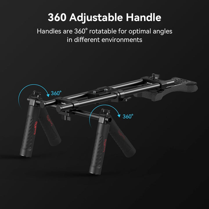 SMALLRIG Camera Shoulder Rig Basic Schulterset für DSLRs und spiegellose Kamera-Rig, Schulter-Rig mi
