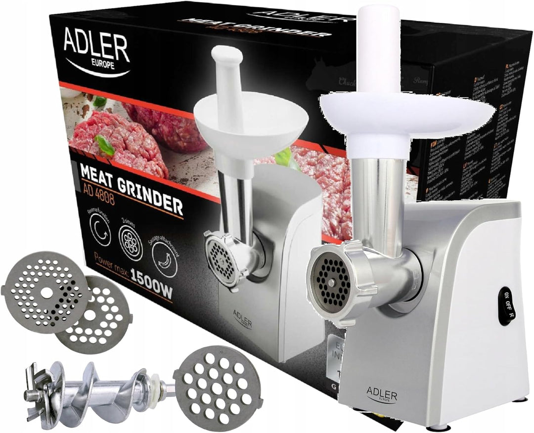 Adler Fleischwolf mit 350W Leistung AD 4808, grau