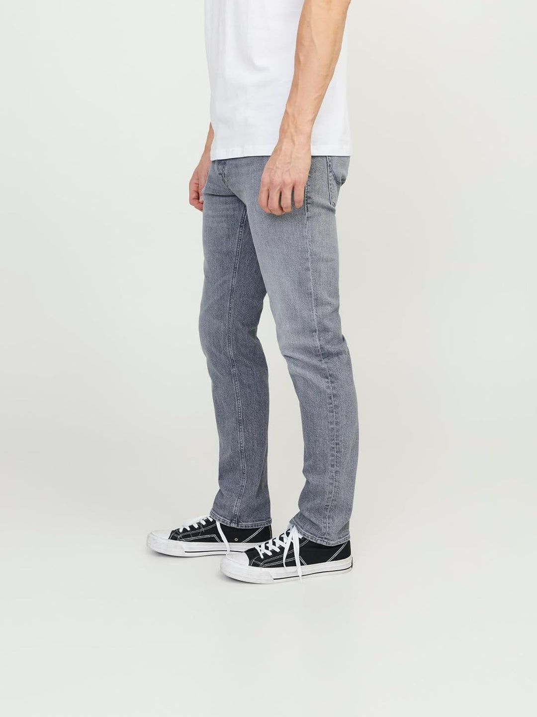 JACK & JONES Herren Jeans JJIMIKE JJORIGINAL AM 422 - Relaxed Fit - Grau - Grey 30W / 34L Grey Denim