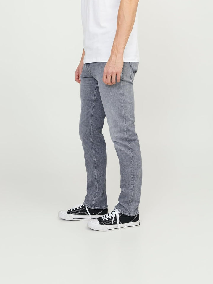 JACK & JONES Herren Jeans JJIMIKE JJORIGINAL AM 422 - Relaxed Fit - Grau - Grey 30W / 34L Grey Denim