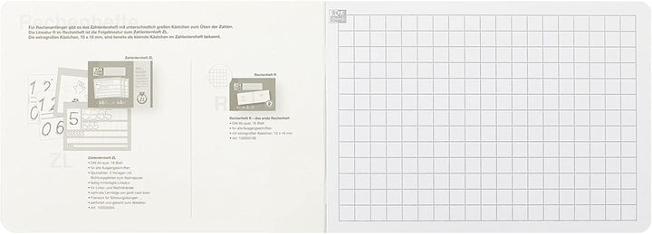 Oxford Rechenheft, A5 quer, Lineatur R (1. Klasse), rot, 10 Stück
