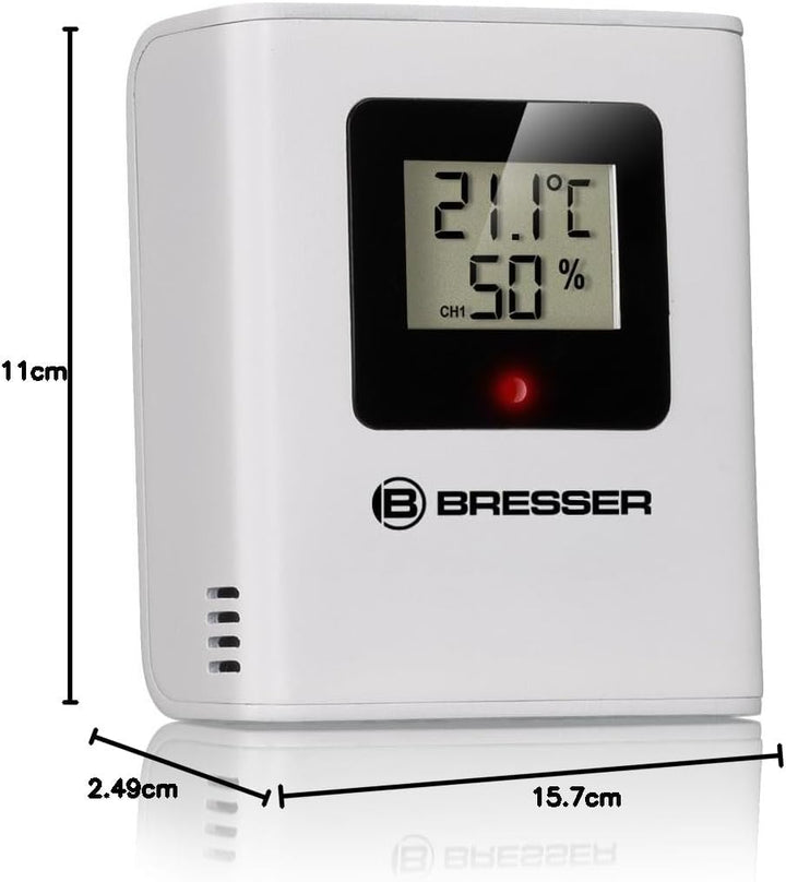 Bresser MeteoTemp Baro HZ Farbwetterstation - Ihr täglicher Begleiter für präzise Wettervorhersage,