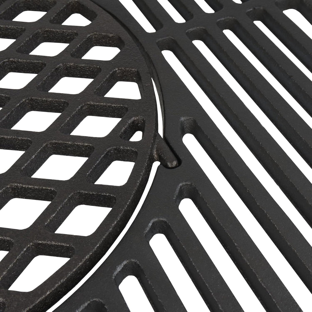 BBQ-Toro Gusseisen Grillrost System Ø 54,5 cm | Sear Grate passend für 57 cm Kugelgrill | Rost-in-Ro