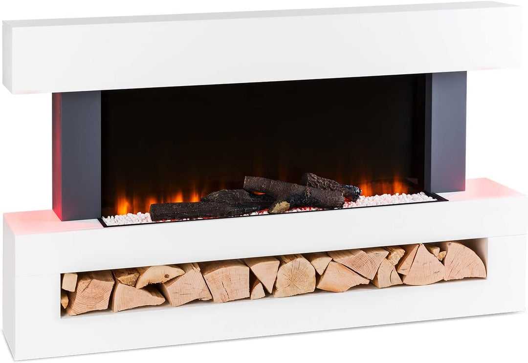 Klarstein Elektrokamin, Elektro Heizungen für Wohnzimmer & Innenräume, Elektrischer Kamin mit LED Fl